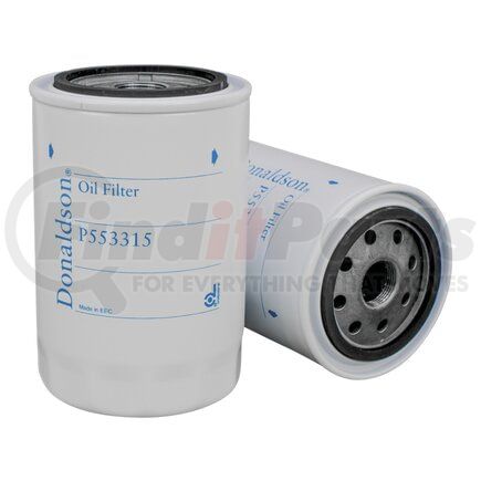 Donaldson P553315 Engine Oil Filter - 5.51 in., Full-Flow Type, Spin-On Style, with Bypass Valve