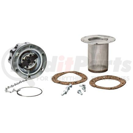 Donaldson P562563 Hydraulic Filler Breather Assembly - 5.87 in. length, 3.15 in. OD, 6 bolt holes