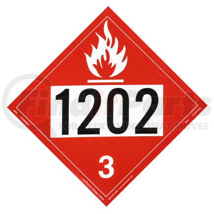 Labelmaster ZRVP2-1202 LabelMaster Flammable Placard 1202
