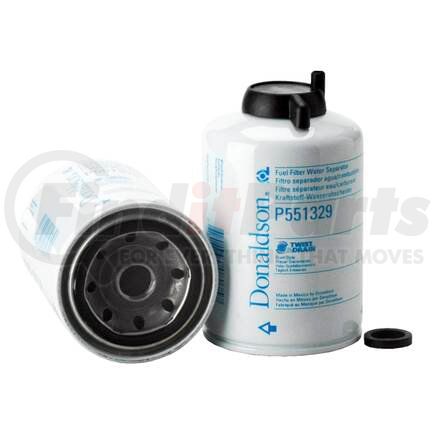 Donaldson P551329 Twist&Drain Fuel Filter - 6.11" Water Separator Type, Spin-On Style, Cellulose Media Type
