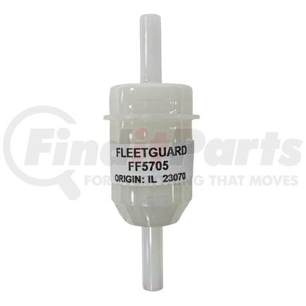 Fleetguard FF5705 Fuel Filter - In-Line, Wire Mesh Media, 4.05 in. Height