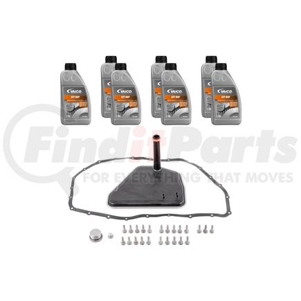 Vaico V103293 Filter W/ Oil Pan Gasket, Transmission Oil (8HP 7 ltr) and Instl Hardware