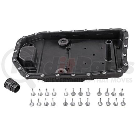 Vaico V202089BEK Oil Pan W/ Gasket, Plug Housing,, Instl Hardware