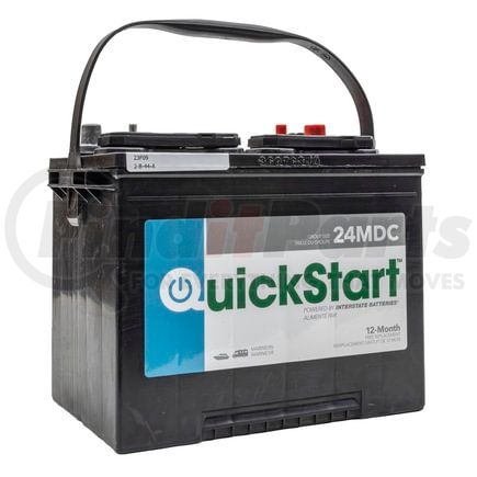 Quick Start Products QS-24MDC12 QuickStart Interstate Flooded Deep Cycle Battery Group 24