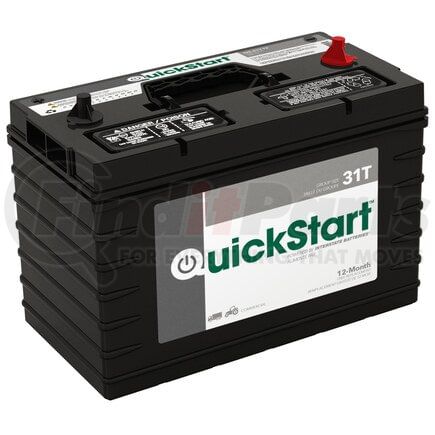 Quick Start Products QS-31T12 QuickStart Interstate Flooded Battery Group 31
