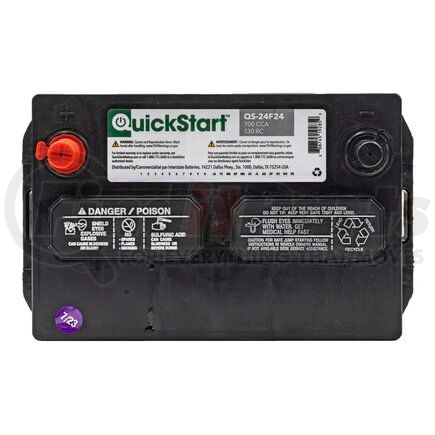 Quick Start Products QS-24F24 QuickStart Interstate Flooded Battery Group 24F