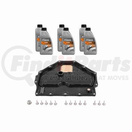 Vaico V450189 Oil Pan W/ Gasket, Transmission Oil (DCG 6 ltr), Instl Hardware