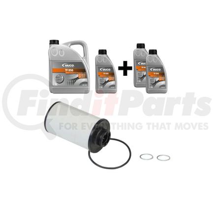 Vaico V10-3025-XXL Filter W/ O-Ring, Oil Drain Plug Gaskets and Transmission Oil (DCG 8 ltr)