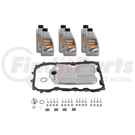Vaico V103214 Filter W/ Oil Pan Gasket, Transmission Oil (ATF Special 6 ltr), Instl Hardware