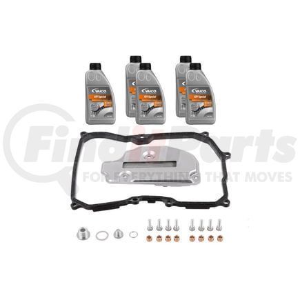 Vaico V103218 Kit, cambio de aceite de caja de cambios automática con aceite