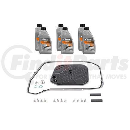 Vaico V10-3225 Filter W/ Oil Pan Gasket, Transmission Oil (8HP 6 ltr) and Instl Hardware