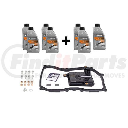 Vaico V108037XXL Filter W/ Oil Pan Gasket, Transmission Oil (ATF VI 7 ltr), Instl Hardware