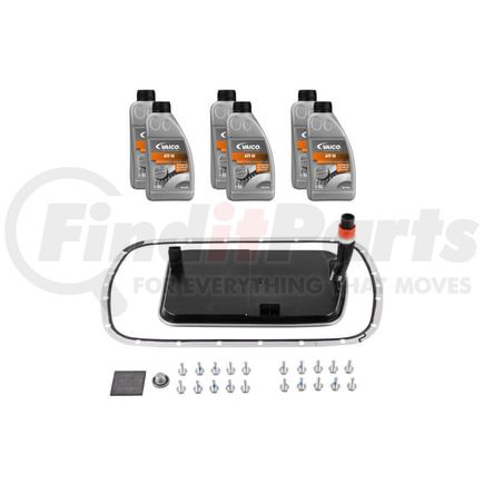 Vaico V202087 Filter W/Oil Pan Gasket, Transmission Oil (ATF III 6 ltr), Instl Hardware