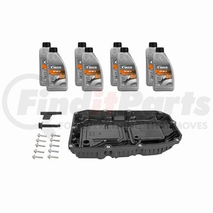 Vaico V303696 Oil Pan W/ Gasket, Transmission Oil (MB 17 8 ltr), Instl Hardware