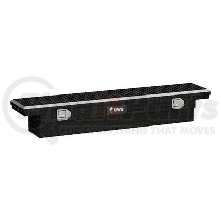 UWS EC10312 Gloss Black Aluminum 63" Slim-Line Truck Tool Box, Low Profile (Heavy Packaging)