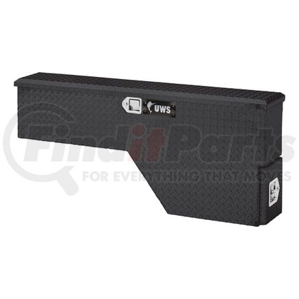 UWS FW-48-DS-D-BLK Gloss Black Aluminum 48" Driver-Side Wheel Well Tool Box (LTL Shipping Only)