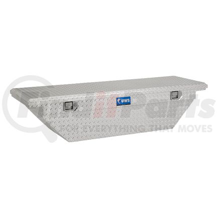 UWS TBS-60-A-LP Bright Aluminum 60" Angled Truck Tool Box with Low Profile (LTL Shipping Only)