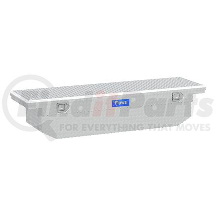 UWS TBS-69-A-LP Bright Aluminum 69" Angled Truck Tool Box with Low Profile (LTL Shipping Only)