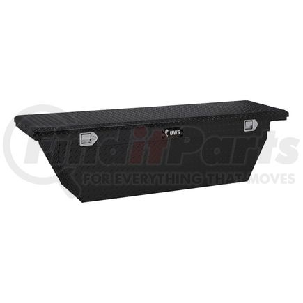 UWS TBSD-69-A-LP-B Gloss Black 69" Deep Angled Truck Tool Box, Low Profile (LTL Shipping Only)
