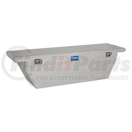 UWS TBSD-69-A-LP Bright Aluminum 69" Deep Angled Truck Tool Box, Low Profile (LTL Shipping Only)