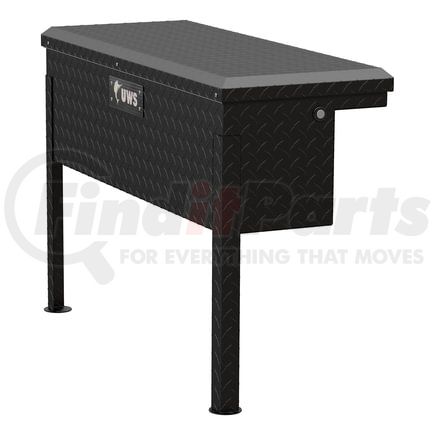 UWS TBSM-36-LP-MB Matte Black Aluminum 36" Truck Side Tool Box, Low Profile (LTL Shipping Only)