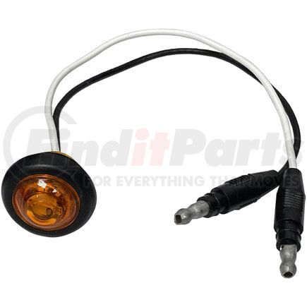 Peterson Lighting 177A-BT2 LED Marker/ Clearance, PC-Rated, Round, w/ two .180 Bullets, 0.75", amber, poly pack
