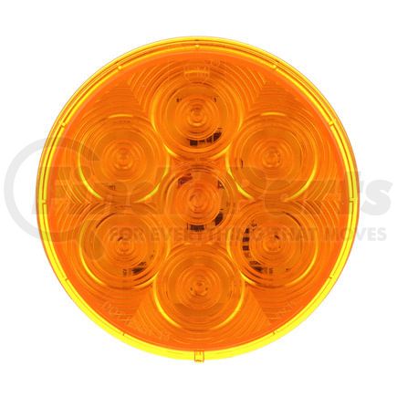 Peterson Lighting 817A-7 817A-7/818A-7 LumenX® 4" Round LED Front and Rear Turn Signal, AMP - Amber Grommet Mount
