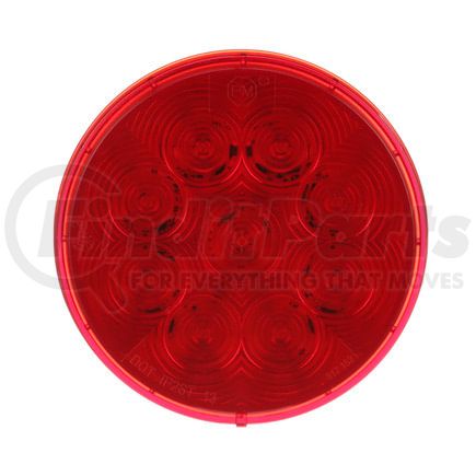 Peterson Lighting 817R-9 LED Stop/Turn/Tail, Round, 9 Diode AMP Housing Grommet-Mount 4", red, poly bag