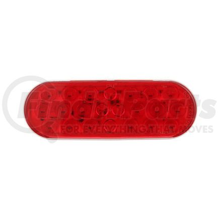 Peterson Lighting 820R-22 LED Stop/Turn/Tail, Oval, 6.5X2.25 12V, red, poly bag