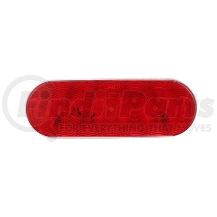 Peterson Lighting 820R-7 LED Stop/Turn/Tail, Oval, AMP, Grommet-Mount, 6.50"X2.25", red, poly bag