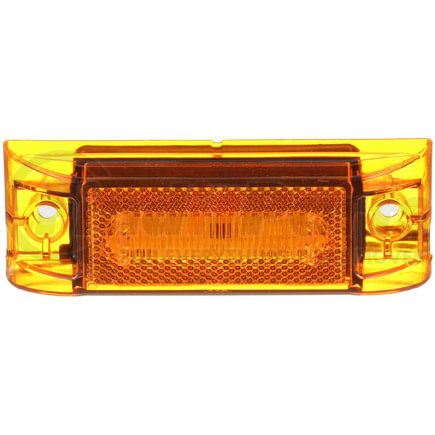 Peterson Lighting M187A-BT2 LED Marker/ Clearance, PC-Rated, Rectangular, w/ two .180 Bullets, 6.0"X2.0", amber, bulk pack