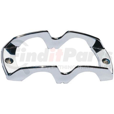 Peterson Lighting V106-09 Guard, Rectangular, Chrome, 5.4375"X2.375", Viz Pack