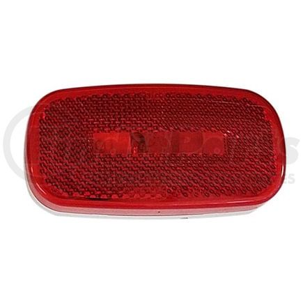 Peterson Lighting V108WR 4.07" x 2.04" Oblong Incandescent Clearance/Marker Light, Red Lens, with Reflex, Viz Pack