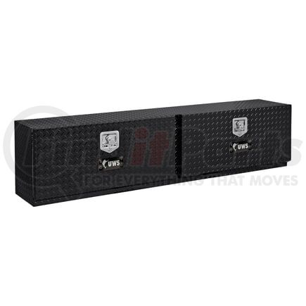 UWS TBTS-96-BLK Gloss Black Aluminum 96" Double-Door Topside Truck Tool Box
