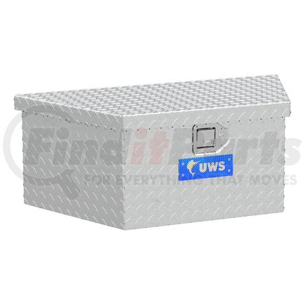 UWS TBV-34-LP Bright Aluminum 34" Trailer Tongue Box with Low Profile (LTL Shipping Only)