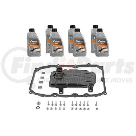 Vaico V10-3222 Filter W/ Oil Pan Gasket, Transmission Oil (ATF VI 7 ltr), Instl Hardware