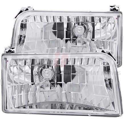 Anzo 111247 Crystal Headlight Set; Clear Lens; Chrome Housing; Pair;