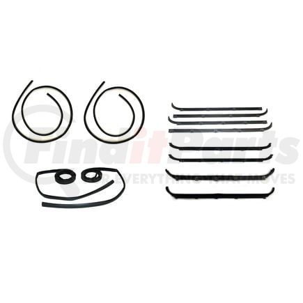 Fairchild KF1039-12 Front and Rear Belt Weatherstrip and Window Channel 12pc Kit