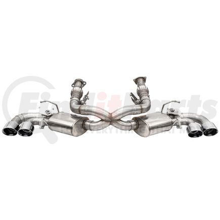 Corsa 21100 3.0in. Cat-Back 4 Valve Dual Rear Exit NPP Exhaust System with 4.5in. Polished Pro-Series Tips