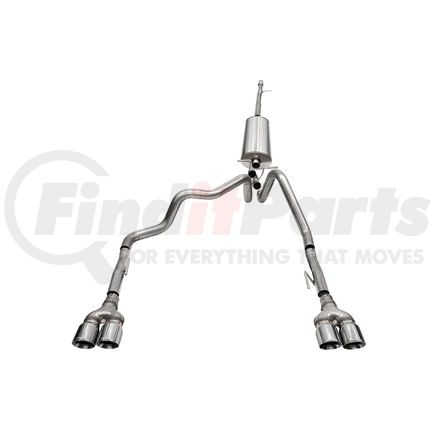 Corsa 21202 3.0in.-2.5in. Cat-Back Dual Rear Exit Exhaust System with Twin 4.0in. Polished Pro-Series® Tips
