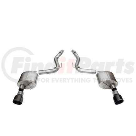 Corsa 21252BLK 3.0' DUAL REAR EXIT SPORT AXLE-BACK