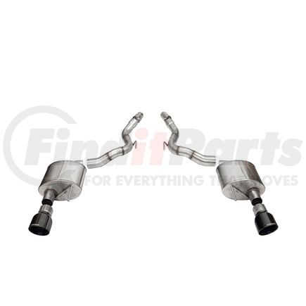 Corsa 21272BLK 3.0' DUAL REAR EXIT SPORT AXLE-BACK