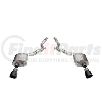 Corsa 21276BLK 3.0' DUAL REAR EXIT SPORT AXLE-BACK