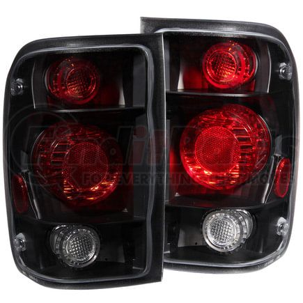 Anzo 211178 Tail Light Assembly; Dark Smoke Lens; G2; Pair;