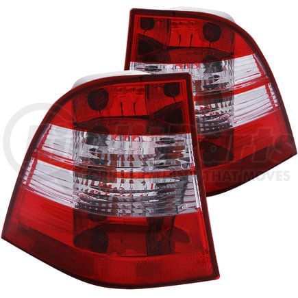 Anzo 221134 Tail Light Assembly; Clear Lens; Chrome Housing; Pair;