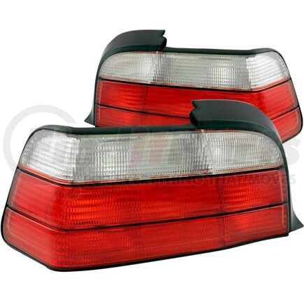 Anzo 221215 Tail Light Assembly; LED; Red/Clear Lens; Pair;