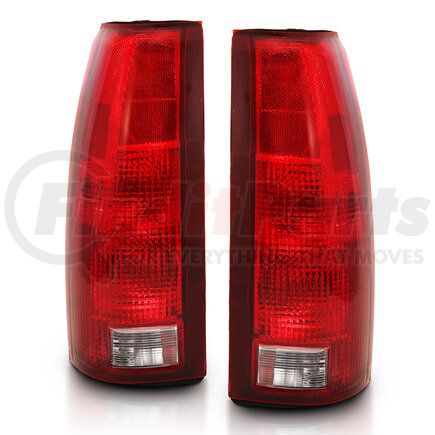 Anzo 311300 Tail Light Assembly; Red/Clear Lens; w/Circuit Board; OE Replacement;