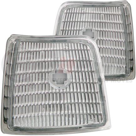 Anzo 511049 Side Marker Light Assembly; Euro; Clear Lens; Pair; Chrome;