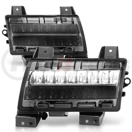 Anzo 511085 Side Marker Light Assembly; LED; Smoke Lens; Chrome Housing; w/Sequential Signal; Pair;