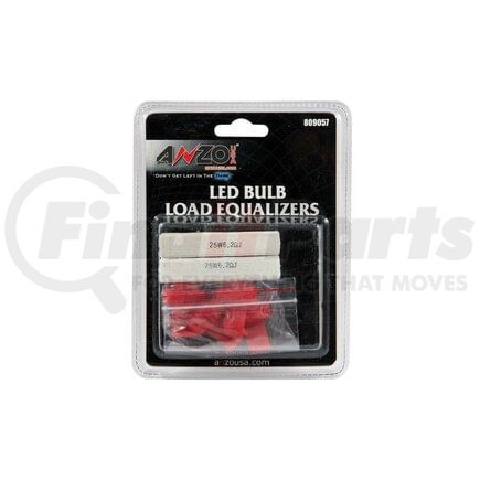 Anzo 809057 LED Light Bulb Resistor Kit; 25W/6.2 OHM; Pair;